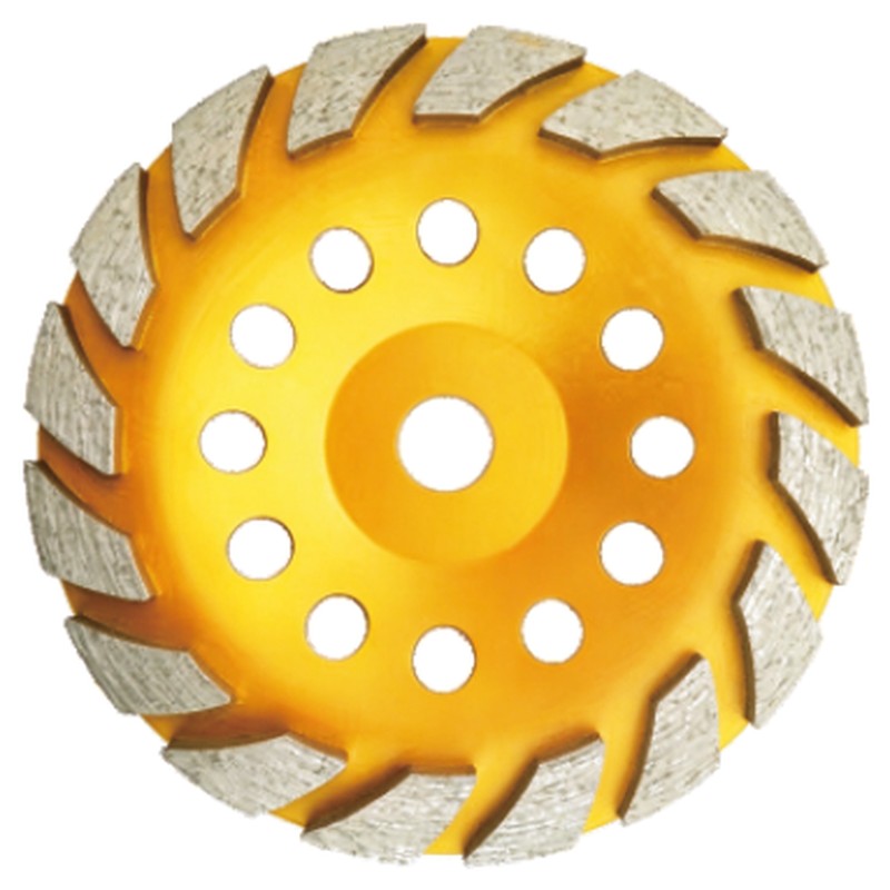 Double Row Cup Wheel — Gold Porous — JOY-DR-05