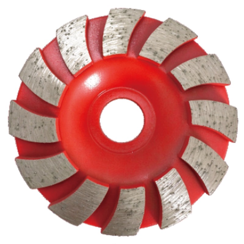 Turbo Diamond Cup Wheel — Red Radial — JOY-TC-05