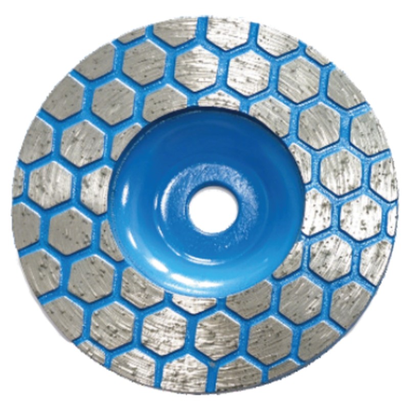 Turbo Diamond Cup Wheel — Blue Honeycomb — JOY-TC-06
