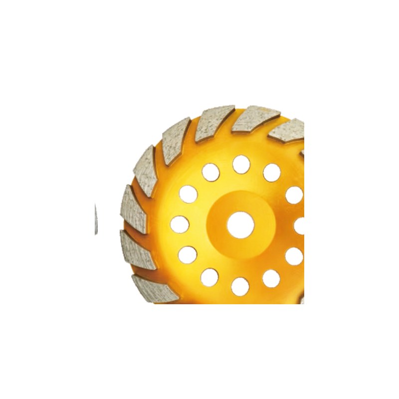 Double Row Cup Wheel — Gold Porous — JOY-DR-05