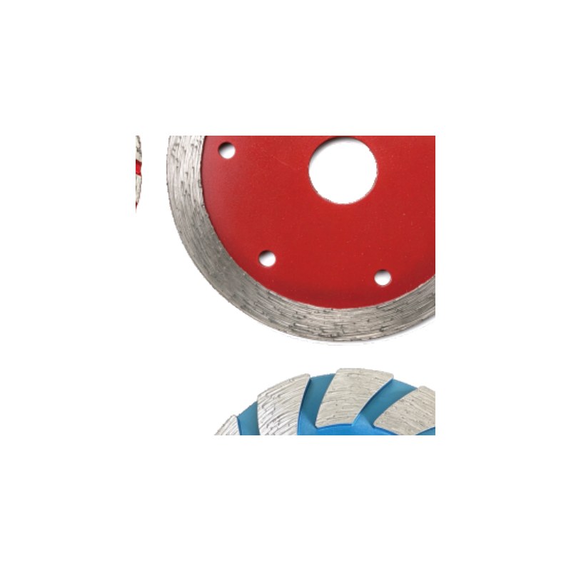 Turbo Diamond Cup Wheel — Red Silver Teeth — JOY-TC-04