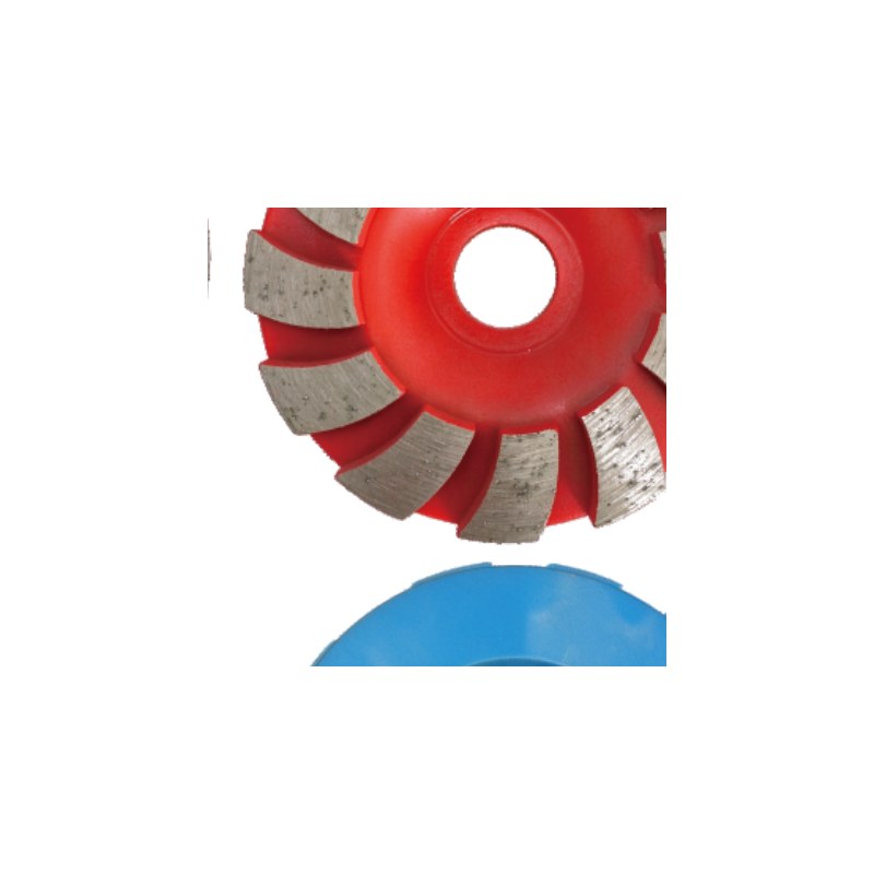 Turbo Diamond Cup Wheel — Red Radial — JOY-TC-05