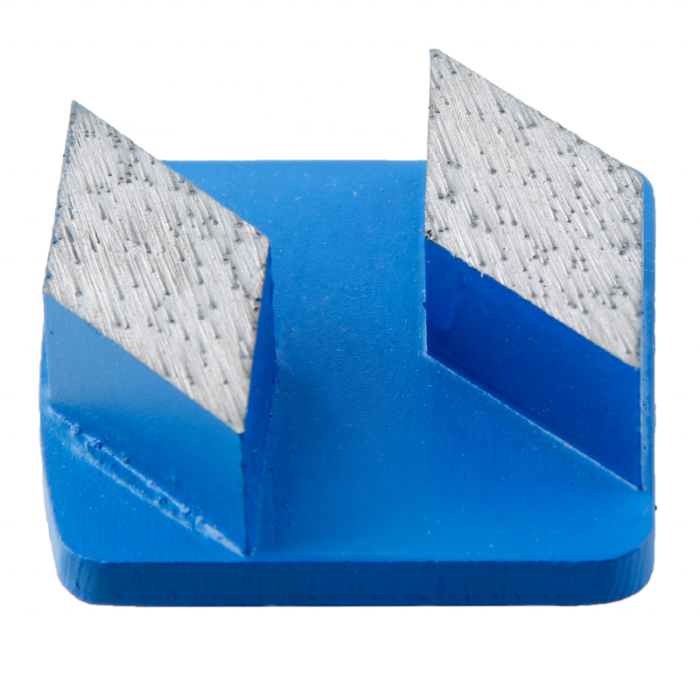 HU-2-RH Use in Grinding Machine Blue Metal Bond 2 Rhombus Segments Husqvarna Redi Lock Diamonds Grinding Disk Concrete Floor Grinding Pad1